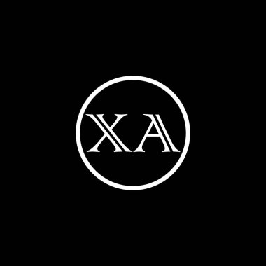 XA Eşsiz soyut geometrik logo tasarımı