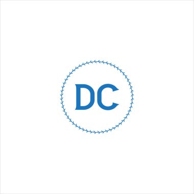 DC Eşsiz soyut geometrik logo tasarımı