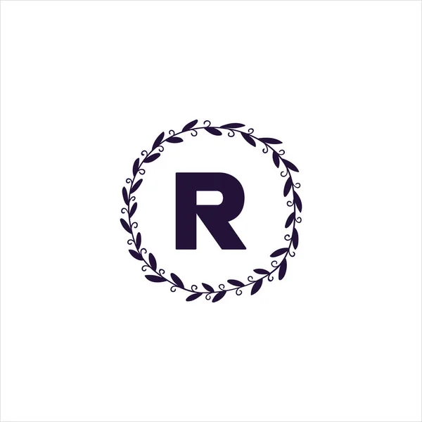 Rユニークな抽象幾何学的ロゴデザイン — ストックベクタ