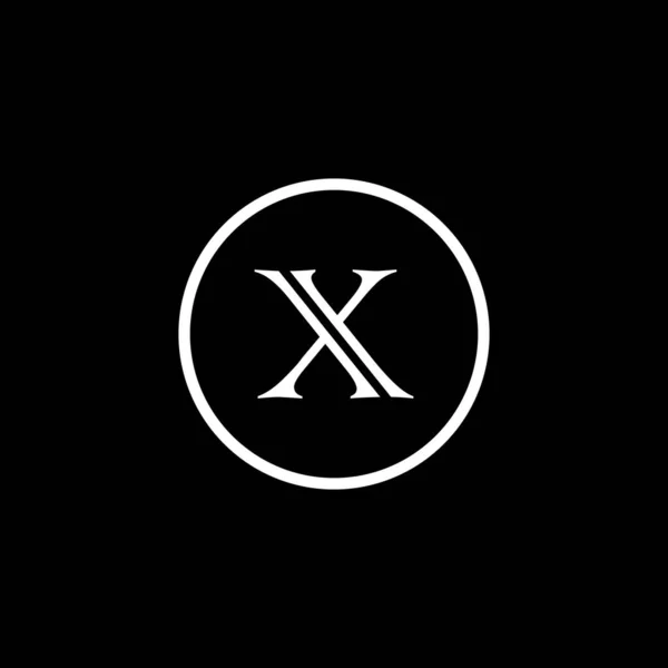 X独特的抽象几何标志设计 — 图库矢量图片
