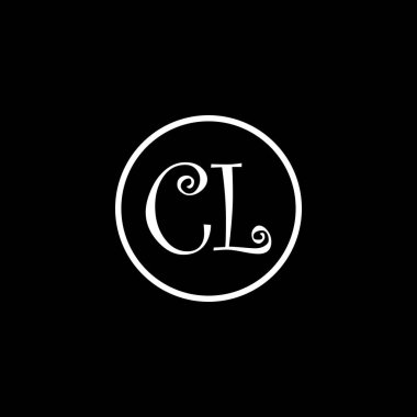 CL Eşsiz soyut geometrik logo tasarımı