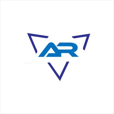 AR Monogram UNIQUE ABSTRACT GEOMETİK logo DESİGN