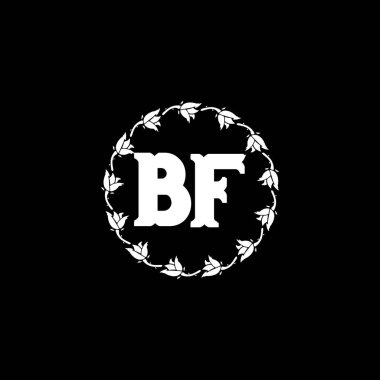 BF Eşsiz soyut geometrik logo tasarımı