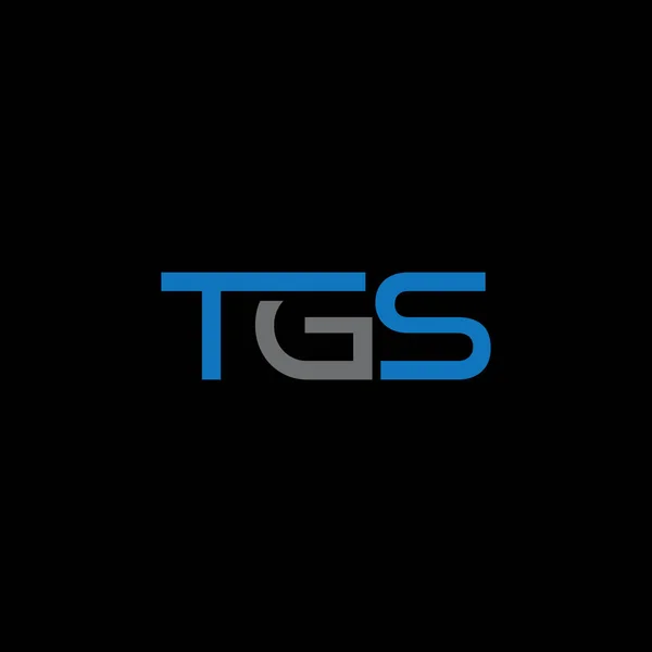 Tgs Design Logotipo Geométrico Abstrato Exclusivo — Vetor de Stock