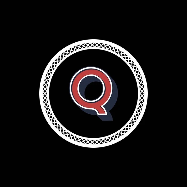 Q独特的抽象几何标志设计 — 图库矢量图片