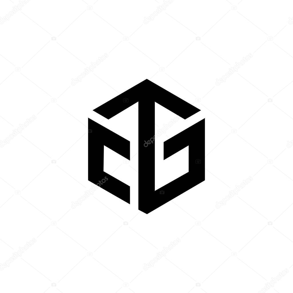 TCG letter logo design on black background. TCG creative initials letter logo concept. TCG letter design.