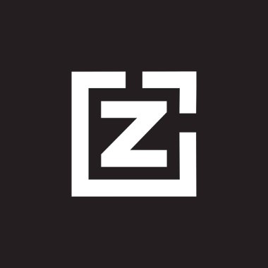 Siyah arka planda ZJ harfi logo tasarımı. ZJ yaratıcı harflerin baş harfleri logo kavramı. ZJ harf tasarımı.. 