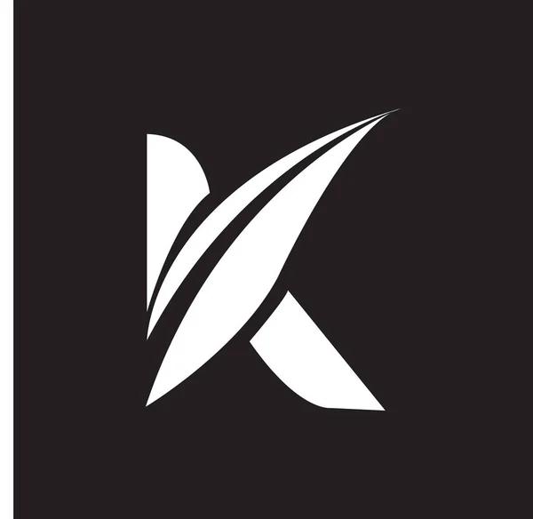 디자인 Black Background Creative Initials Letter Logo Concept Letter Design — 스톡 벡터