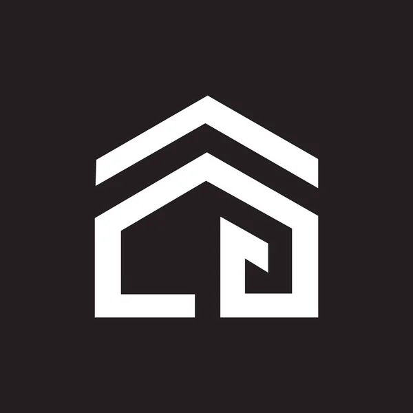 Carta Logotipo Design Fundo Preto Criativo Iniciais Carta Logotipo Concept — Vetor de Stock