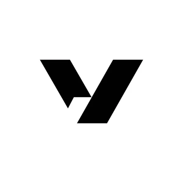 Beyaz Arka Planda Harfi Logo Tasarımı Harflerinin Baş Harfleri Logo — Stok Vektör
