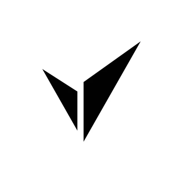 Bokstäver Logotyp Design Vit Bakgrund Kreativa Initialer Brev Logotyp Koncept — Stock vektor