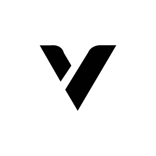 Letter Logo Design White Background Creative Initials Letter Logo Concept — Stock Vector