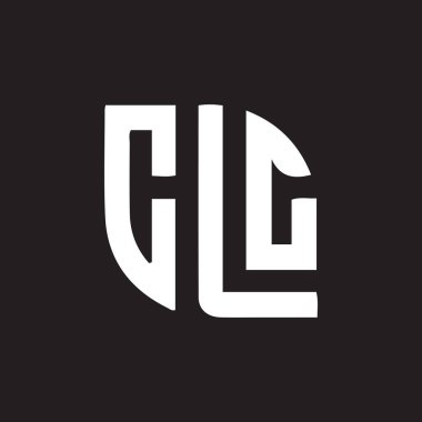 Siyah arkaplan üzerine CLC harf logosu tasarımı. CLC yaratıcı harflerin baş harfleri logo kavramı. CLC harf tasarımı. 