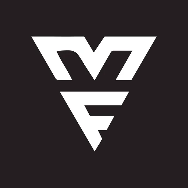 Projekt Logo Litery Czarnym Tle Kreatywne Inicjały Logo Litery Projekt — Wektor stockowy