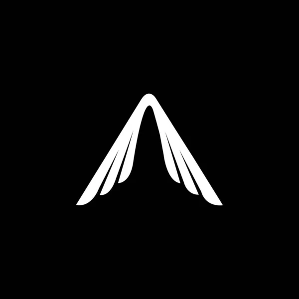 Bokstav Logotyp Design Svart Bakgrund Ett Kreativt Initialer Brev Logotyp — Stock vektor