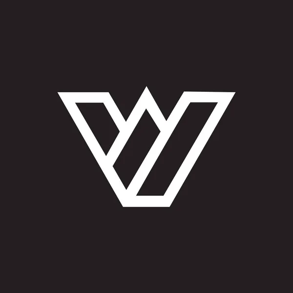 Diseño Del Logotipo Letra Fondo Negro Iniciales Creativas Letra Logo — Vector de stock