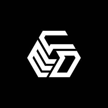 Siyah arka planda ECO harf logosu tasarımı. ECO yaratıcı harflerin baş harfleri logo kavramı. ECO harf tasarımı. 