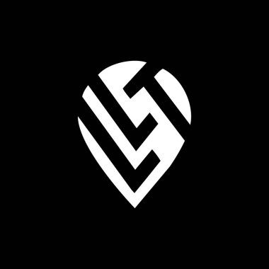 Siyah arka planda LVT harf logosu tasarımı. LVT yaratıcı harf logosu konsepti. ko harf tasarımı. 