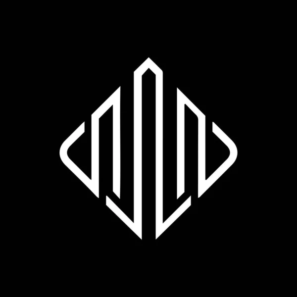 Letter Logo Design Auf Schwarzem Hintergrund Kreative Initialen Brief Logo — Stockvektor