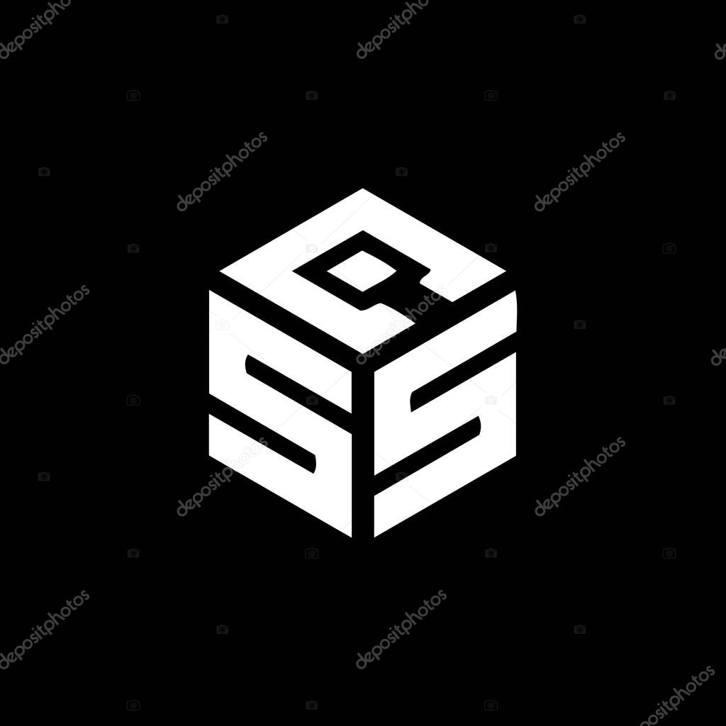 CSS letter logo design on black background. CSS creative initials letter logo concept. CSS letter design.