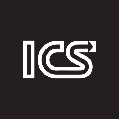 Siyah arkaplan üzerine harf logosu tasarımı. Yaratıcı harflerin baş harfleri. Harf logosu tasarımı.. 