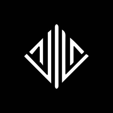 Siyah arka planda JL harf logosu tasarımı. JL yaratıcı harf logosu konsepti. JL harf tasarımı. 