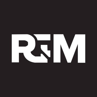 Siyah arkaplan üzerine RGM harf logosu tasarımı. RGM yaratıcı harflerin baş harfleri logo kavramı. RGM harf tasarımı.. 