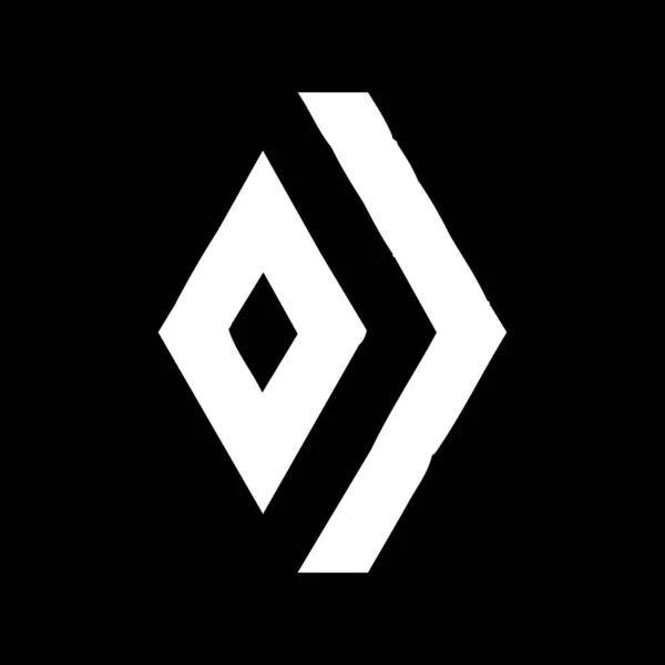 Σχεδιασμός Λογότυπου Γράμματα Μαύρο Φόντο Δημιουργική Αρχικά Γράμματα Λογότυπο Έννοια — Διανυσματικό Αρχείο