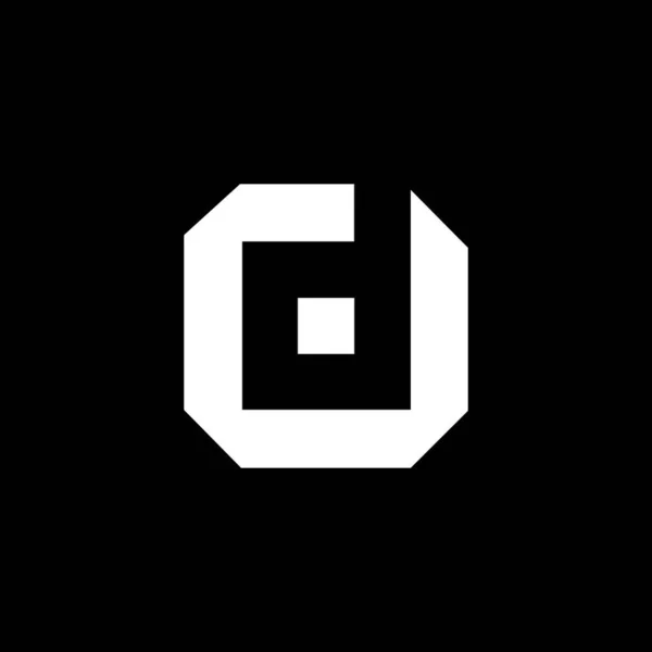 Письмо Логотип Дизайн Черном Фоне Креативные Инициалы Буква Концепция Логотипа — стоковый вектор