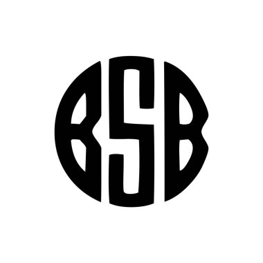 Siyah arka planda BSB harfi logo tasarımı. BSB yaratıcı harflerin baş harfleri logo kavramı. BSB harf tasarımı. 