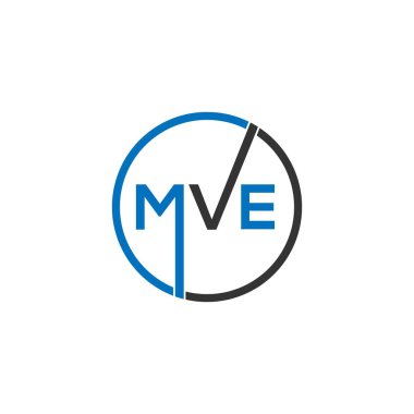 Siyah arka planda MVE harf logosu tasarımı. MVE yaratıcı harfler logosu konsepti. MVE harf tasarımı. 