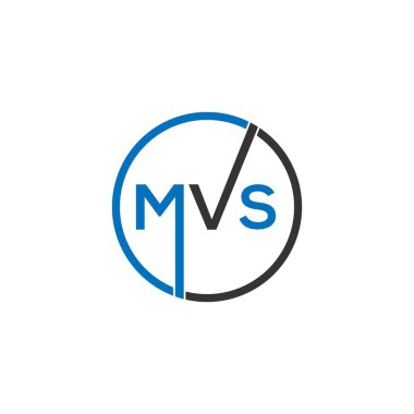 Siyah arka planda MVS harf logosu tasarımı. MVS yaratıcı harf logosu konsepti. MVS harf tasarımı. 