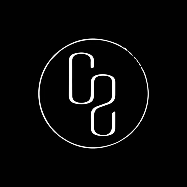 Písmeno Logo Design Černém Pozadí Kreativní Iniciály Koncept Písmena Loga — Stockový vektor