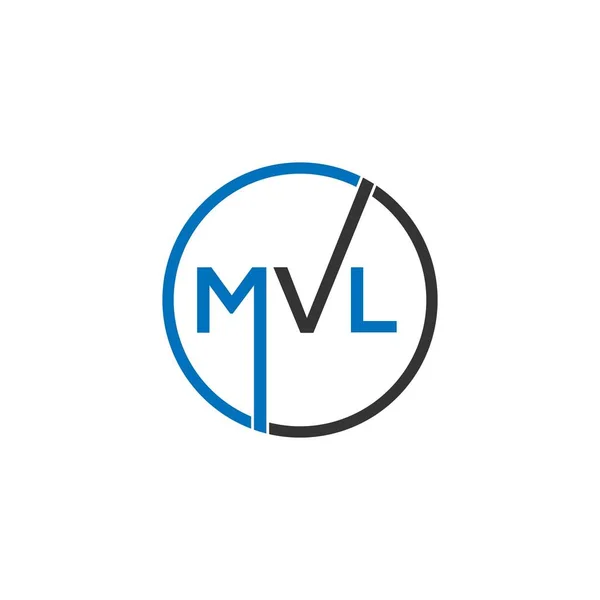 Premium Vector  Initial letters of mvl monogram logo design template