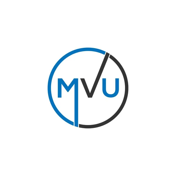 Mvs 문자의 디자인은 배경에 Mvs 크리에이티브 이니셜 Mvs 디자인 — 스톡 벡터
