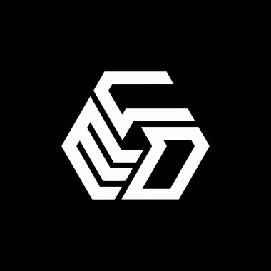 Siyah arka planda ECO harf logosu tasarımı. ECO yaratıcı harflerin baş harfleri logo kavramı. ECO harf tasarımı. 