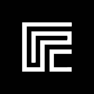 Siyah arkaplanda GC harfi logo tasarımı. GC yaratıcı harflerin baş harfleri logo kavramı. GC harf tasarımı. 