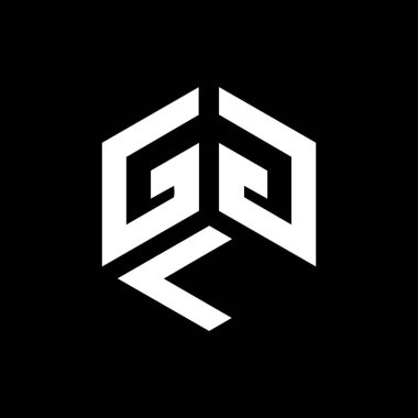 Siyah arka planda GGL harf logosu tasarımı. GGL yaratıcı harflerin baş harfleri logo kavramı. GGL harf tasarımı. 
