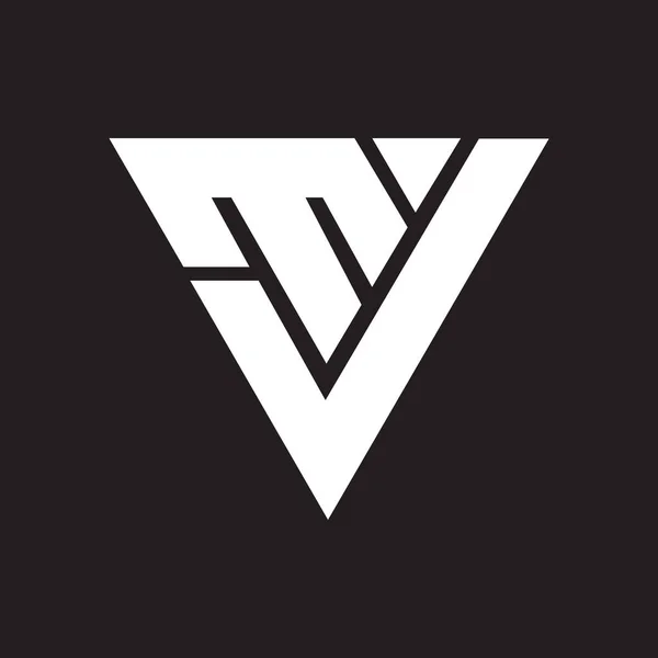Дизайн Логотипу Літери Чорному Тлі Креативні Ініціали Концепції Логотипу Літери — стоковий вектор
