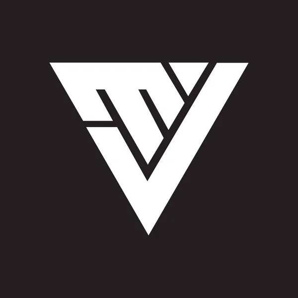 디자인 Black Background Creative Initials Letter Logo Concept Letter Design — 스톡 벡터