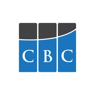 Siyah arkaplan üzerine CBC harf logosu tasarımı. CBC yaratıcı harflerin baş harfleri logo kavramı. CBC harf tasarımı. 