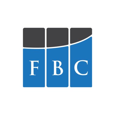Siyah arkaplan üzerine FBC harf logosu tasarımı. FBC yaratıcı harflerin baş harfleri logo kavramı. FBC harf tasarımı.. 