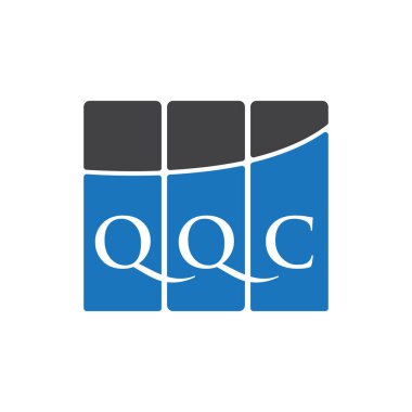 QQC harf logosu siyah arkaplan üzerine tasarlandı. QQC yaratıcı harflerin baş harfleri logo kavramı. QQC harf tasarımı. 