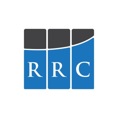RRC harf logosu siyah arkaplan üzerine tasarlandı. RRRC yaratıcı harflerin baş harfleri logo kavramı. RRC harf tasarımı.. 