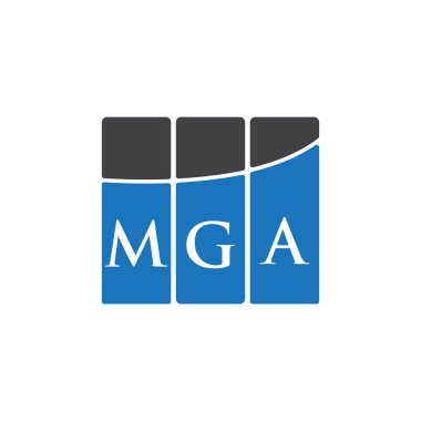 MGA letter logo design on black background.MGA creative initials letter logo concept.MGA letter design. 