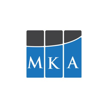 MKA letter logo design on black background.MKA creative initials letter logo concept.MKA letter design. 