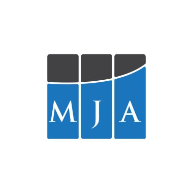 MJA letter logo design on black background.MJA creative initials letter logo concept.MJA letter design. 