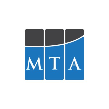 MTA letter logo design on black background.MTA creative initials letter logo concept.MTA letter design. 