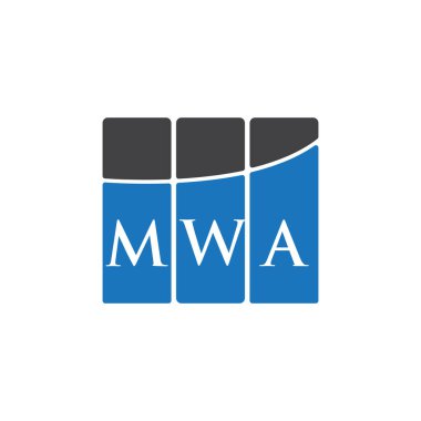 MWA letter logo design on black background.MWA creative initials letter logo concept.MWA letter design. 