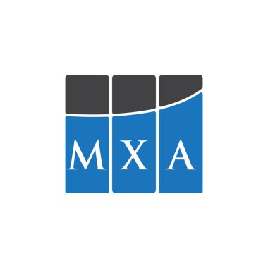 MXA letter logo design on black background.MXA creative initials letter logo concept.MXA letter design. 